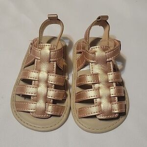 Carter's Metallic Baby Girl Sandals 6-9 Months